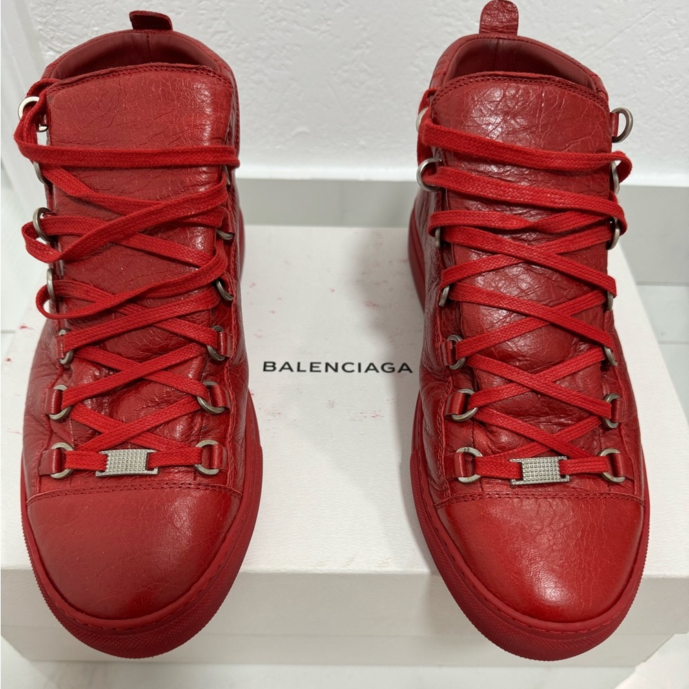Red balenciaga sneakers size 42